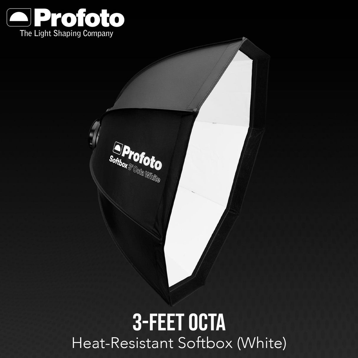 Profoto 3-Feet Octa Heat-Resistant Softbox (White) with Softgrid Octa and Edge Mask Octa Bundle