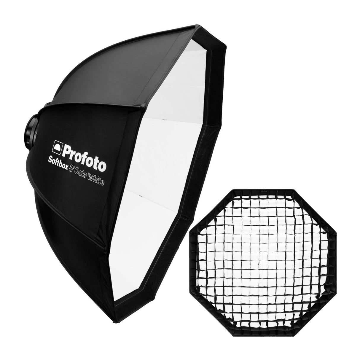 Profoto 3-Feet Octa Heat-Resistant Softbox (White Interior) and Softgrid 3-Feet Octa Bundle