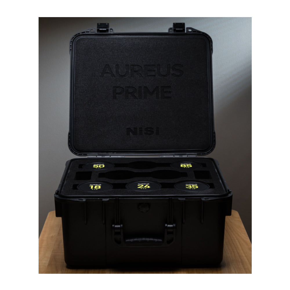 NiSi AUREUS Prime Cinema Lens Hardshell Case with 8 AUREUS Lens Capacity and Rugged Design (Black)