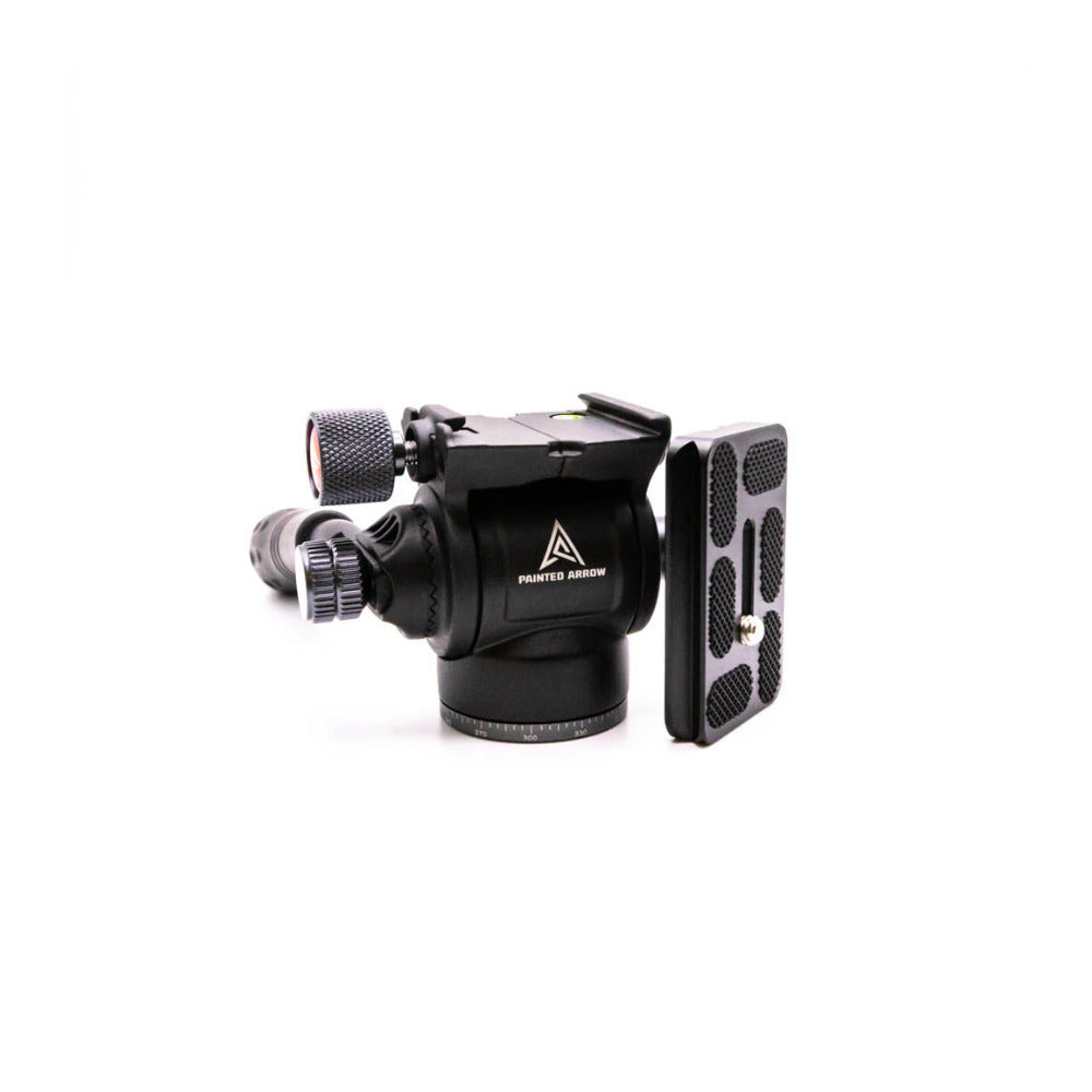 Painted Arrow Ultralight Micro Fluid Head - 6.6 lb (Load Capacity), Black