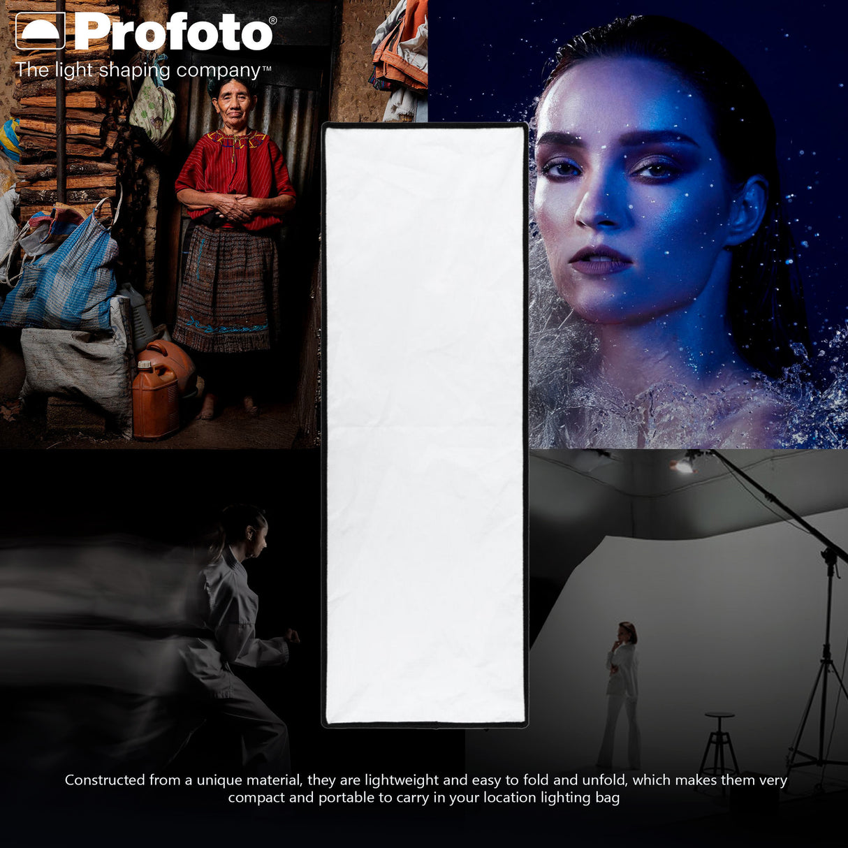 Profoto Clic 1x3-Feet Lightweight Portable Softbox with Integrated Handle and Clic Softgrid Bundle