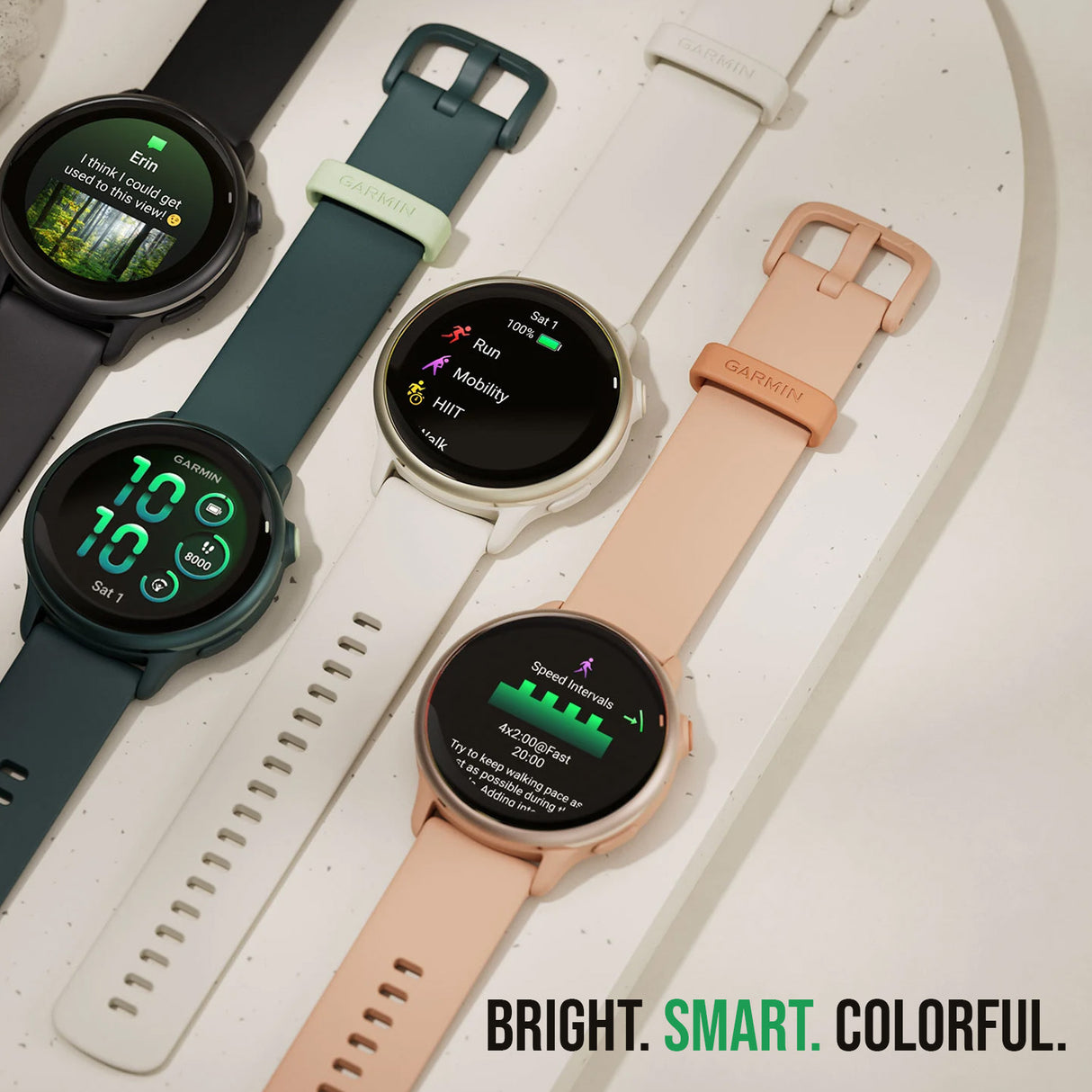 Garmin vivoactive 6 GPS Smartwatch (Metallic Jasper Green with Jasper Band) and Software Bundle