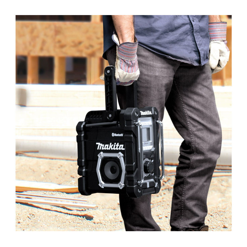 Makita XRM06B 18V LXT Li Ion Cordless Bluetooth Job Site Radio with Stereo Sound