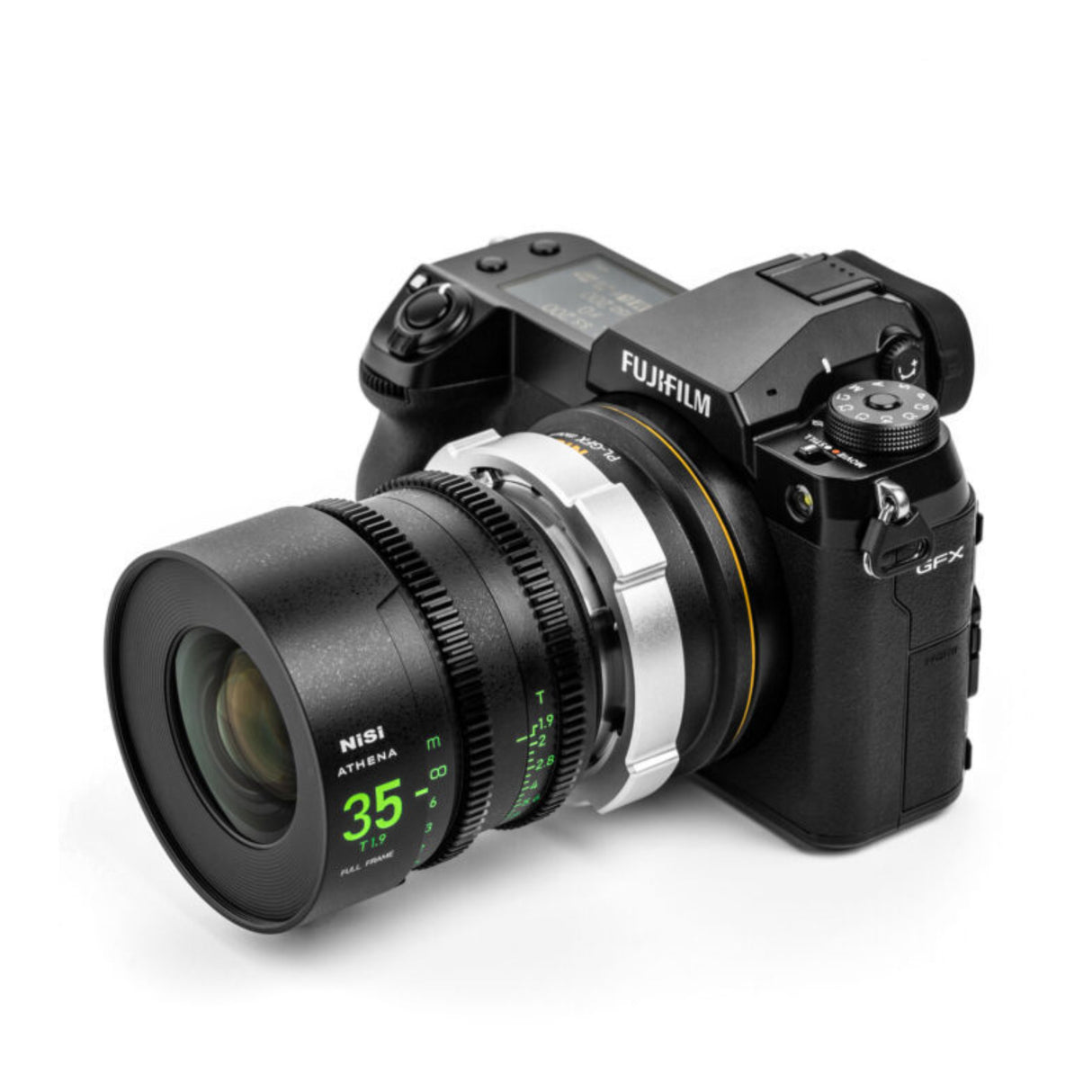 NiSi ATHENA PL-GFX Adapter – Connect PL Mount Lenses to Fujifilm G-Mount Cameras