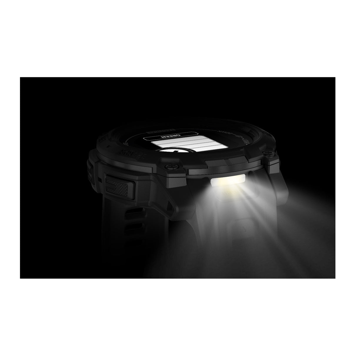 Garmin Instinct 3 45mm Solar Tactical Smartwatch with Built-in Flashlight (Black with Black Band)