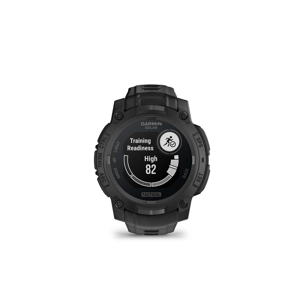 Garmin Instinct 3 45mm Solar Tactical Smartwatch with Built-in Flashlight (Black with Black Band)