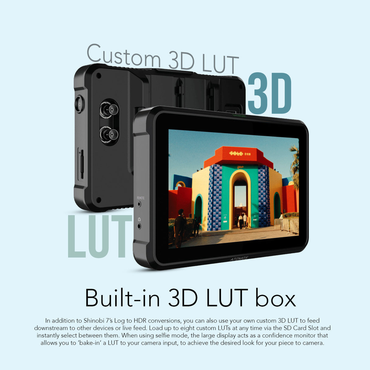 Atomos Shinobi 7-Inch 4K HDMI HDR Photo and Video Monitor and Universal Accessory Kit Bundle