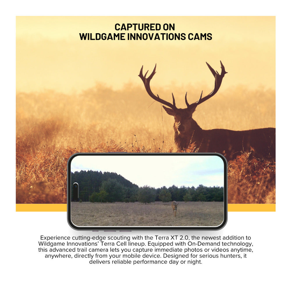 Wildgame Innovations Terra XT 2.0 24MP Cellular Trail Camera 720P Video (Gray, 3-Pack)