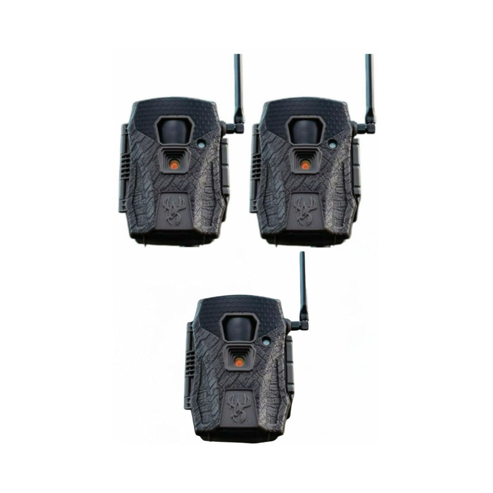 Wildgame Innovations Terra XT 2.0 24MP Cellular Trail Camera 720P Video (Gray, 3-Pack)