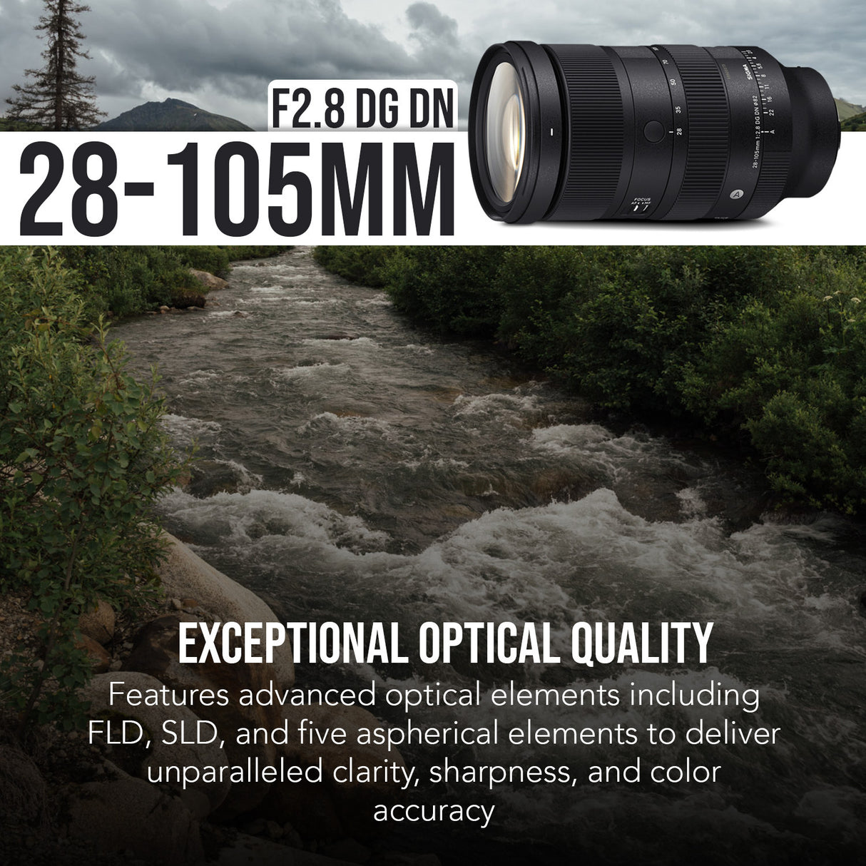 SIGMA 28-105mm F2.8 DG DN Art Lens with Durable Body and High-Speed Autofocus (Sony E-Mount) Bundle