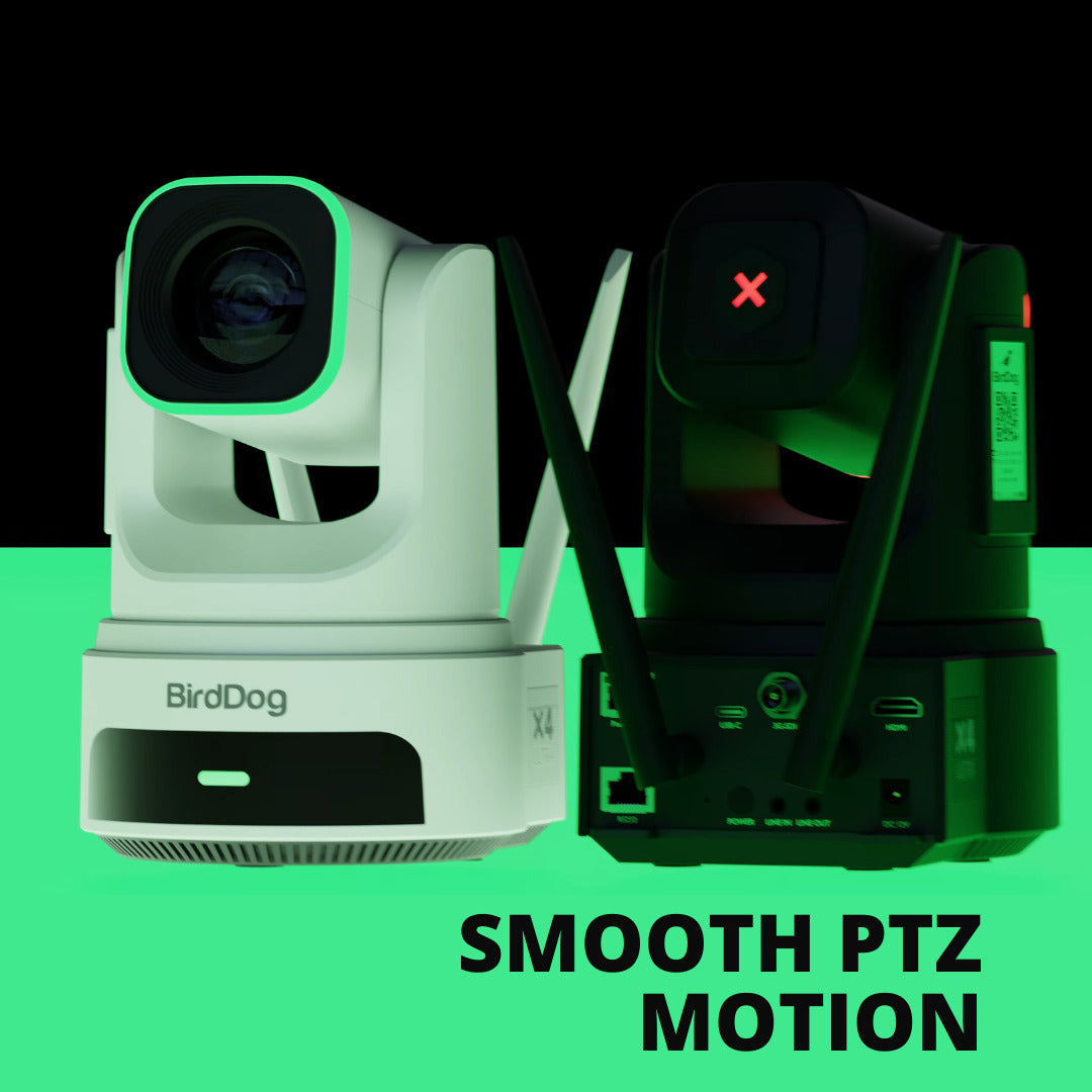 BirdDog X4 Ultra Ultimate Wireless Camera with NDI HX3 and AI Tracking (White) (3-Pack) Bundle