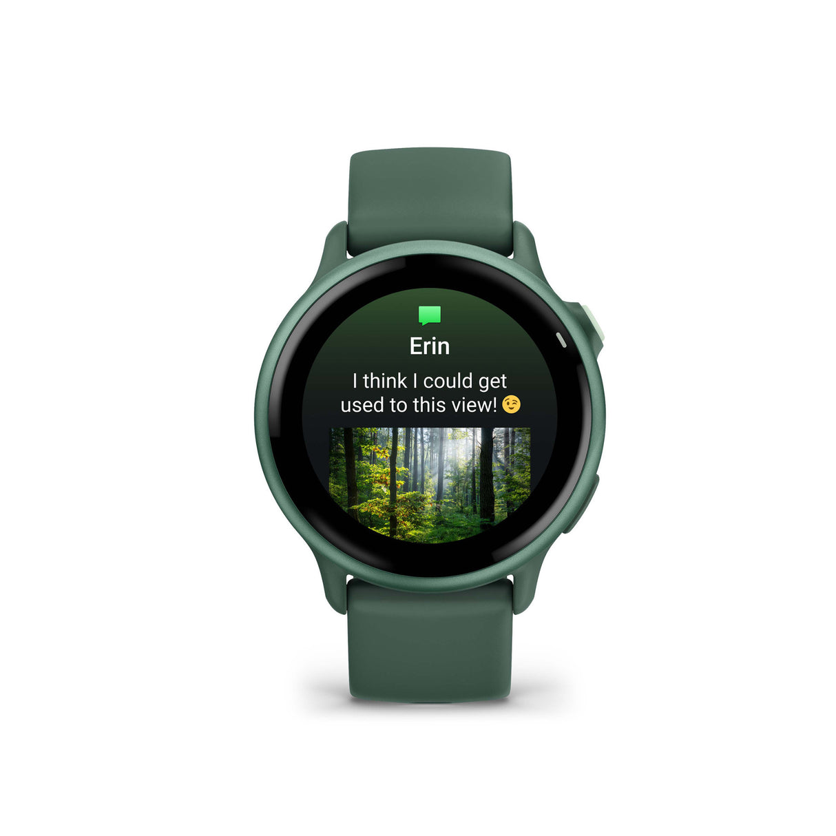 Garmin vivoactive 6 GPS Smartwatch (Metallic Jasper Green) Bundle with Wireless Earbuds