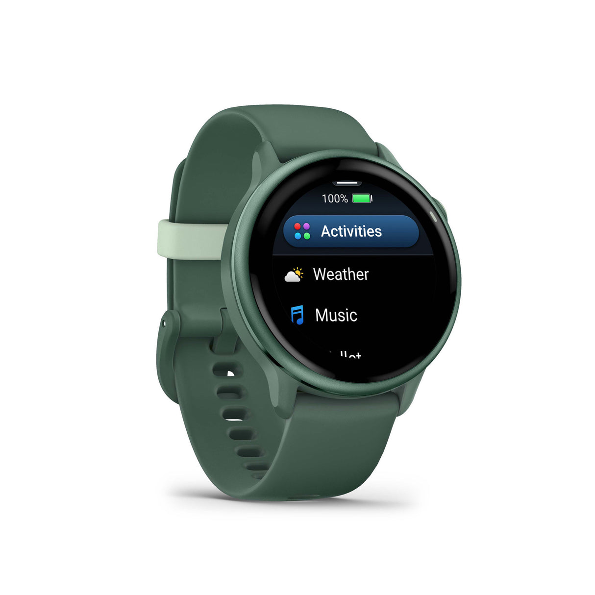 Garmin vivoactive 6 GPS Smartwatch (Metallic Jasper Green) Bundle with Wireless Earbuds