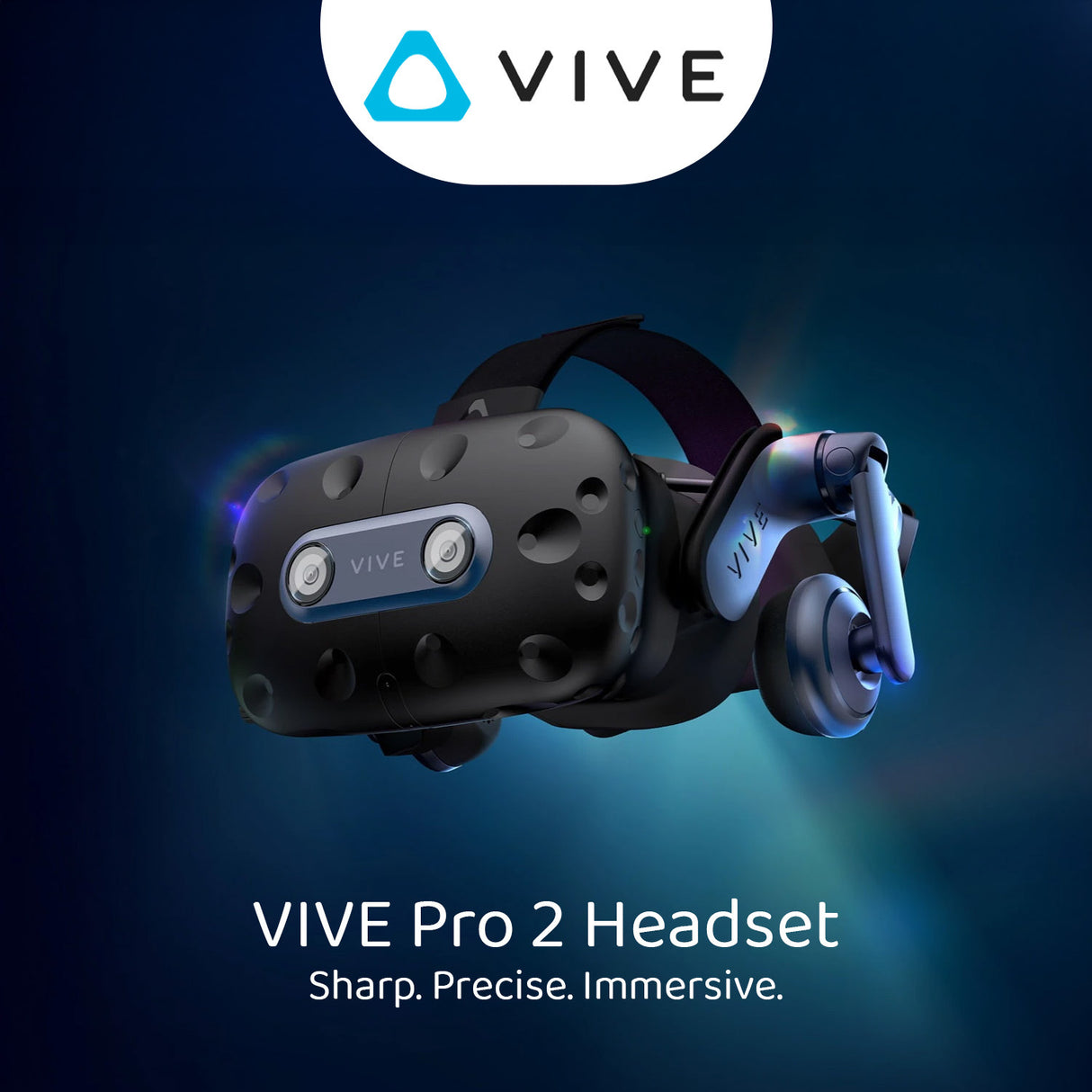 HTC VIVE Pro 2 Headset with 5K Resolution and SteamVR Base Station 2.0 (Black, 2-Pack) Bundle