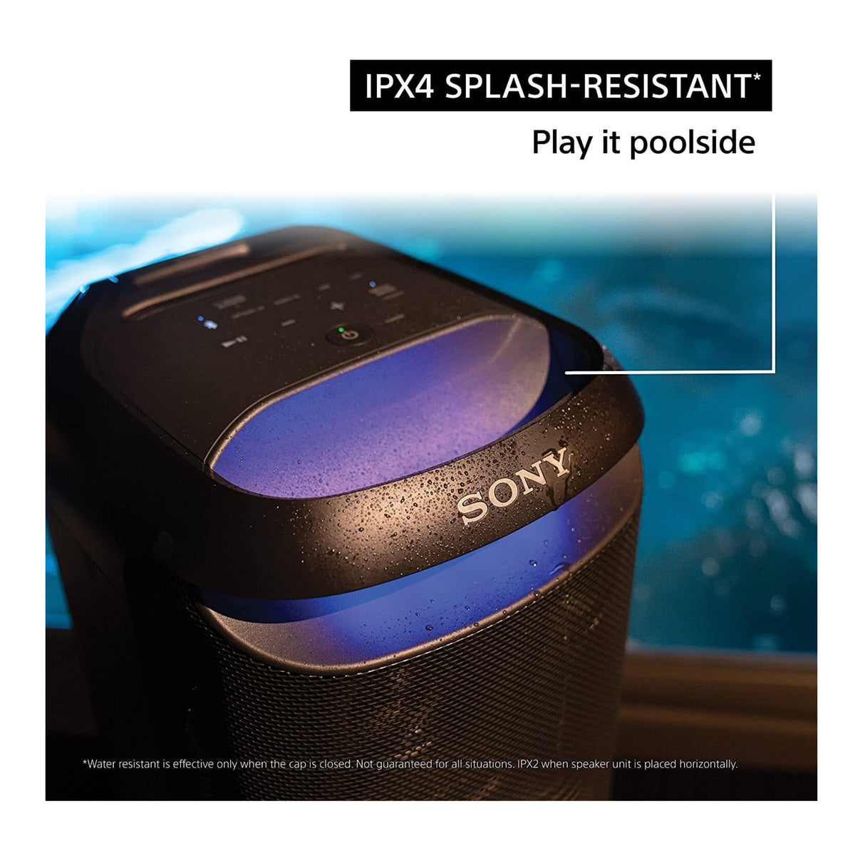 Sony SRS-XV800 Bluetooth Party Speaker with ULT Wireless Mic Bundle - Black