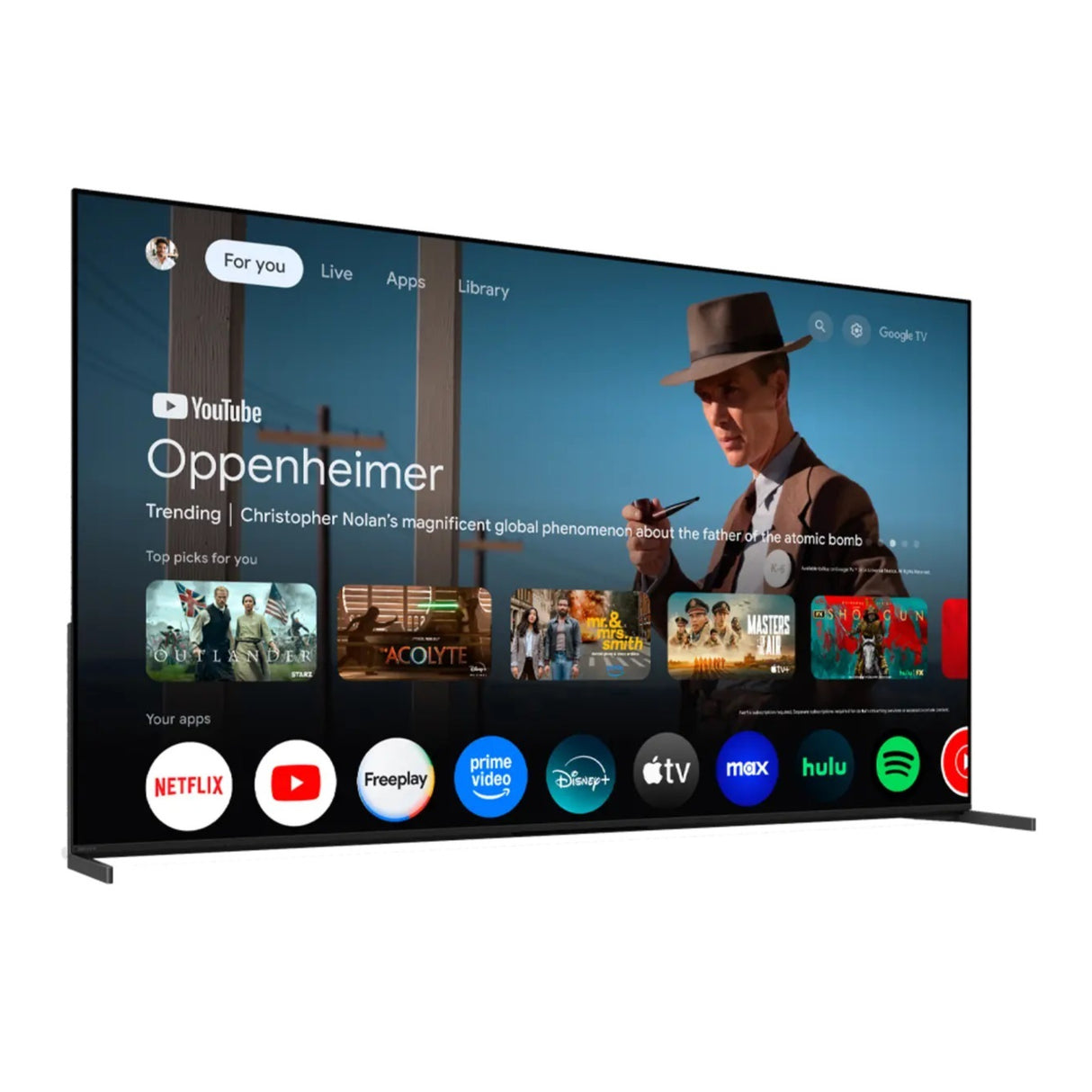 Sony BRAVIA 8 II QD-OLED Google TV 65-Inch 4K HDR with AI Technology (2025)