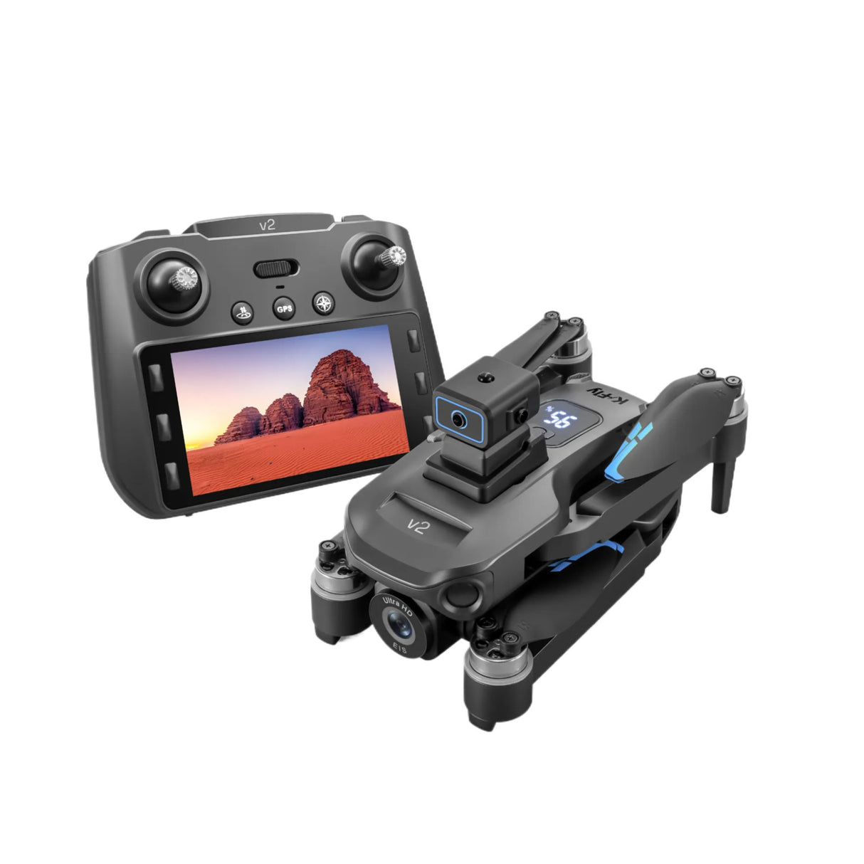 K-Fly Kosher DRONE V2 - Dual Camera with Built-in Screen