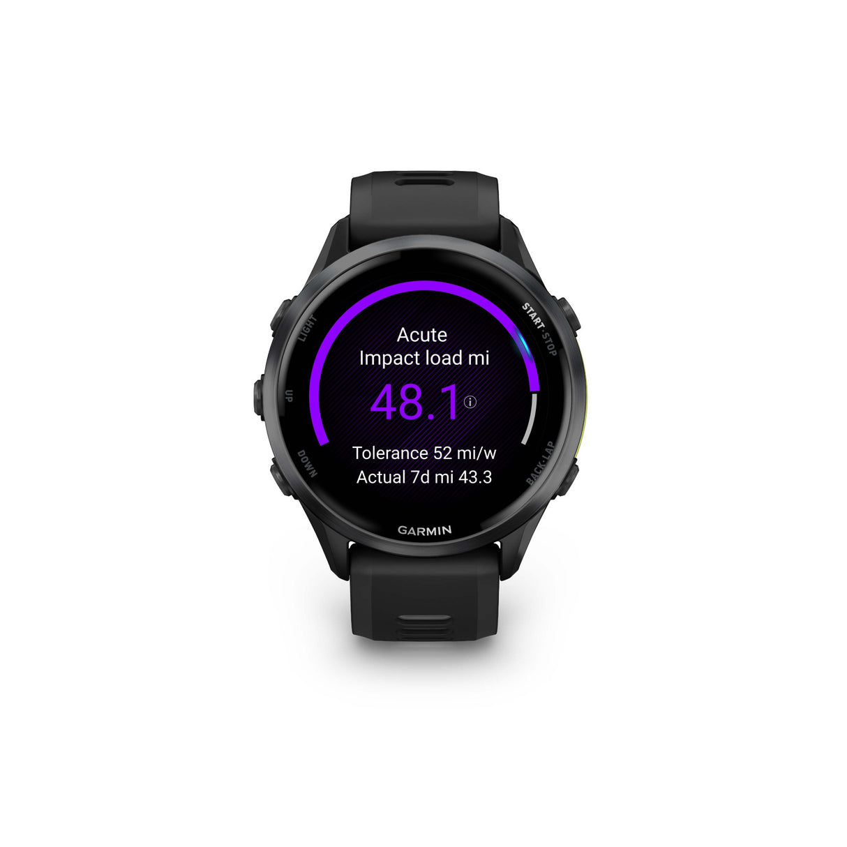 Garmin Forerunner 970 Carbon Gray DLC Titanium, Black Case and Black/Translucent Whitestone Band