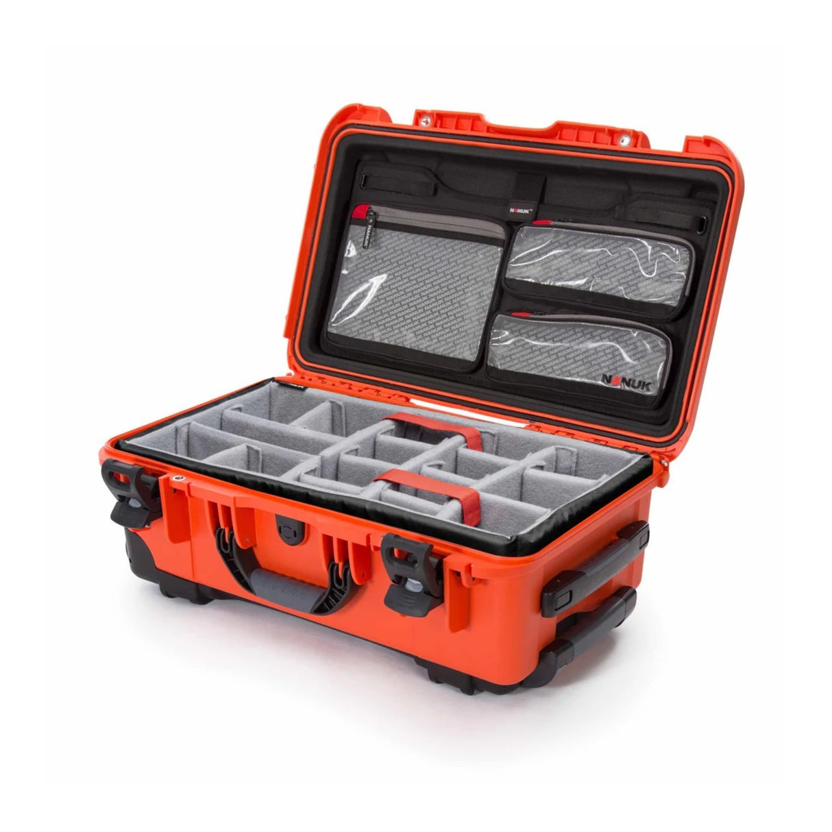 Nanuk 935 Waterproof Wheeled Hard Case with Padded Dividers (Orange)
