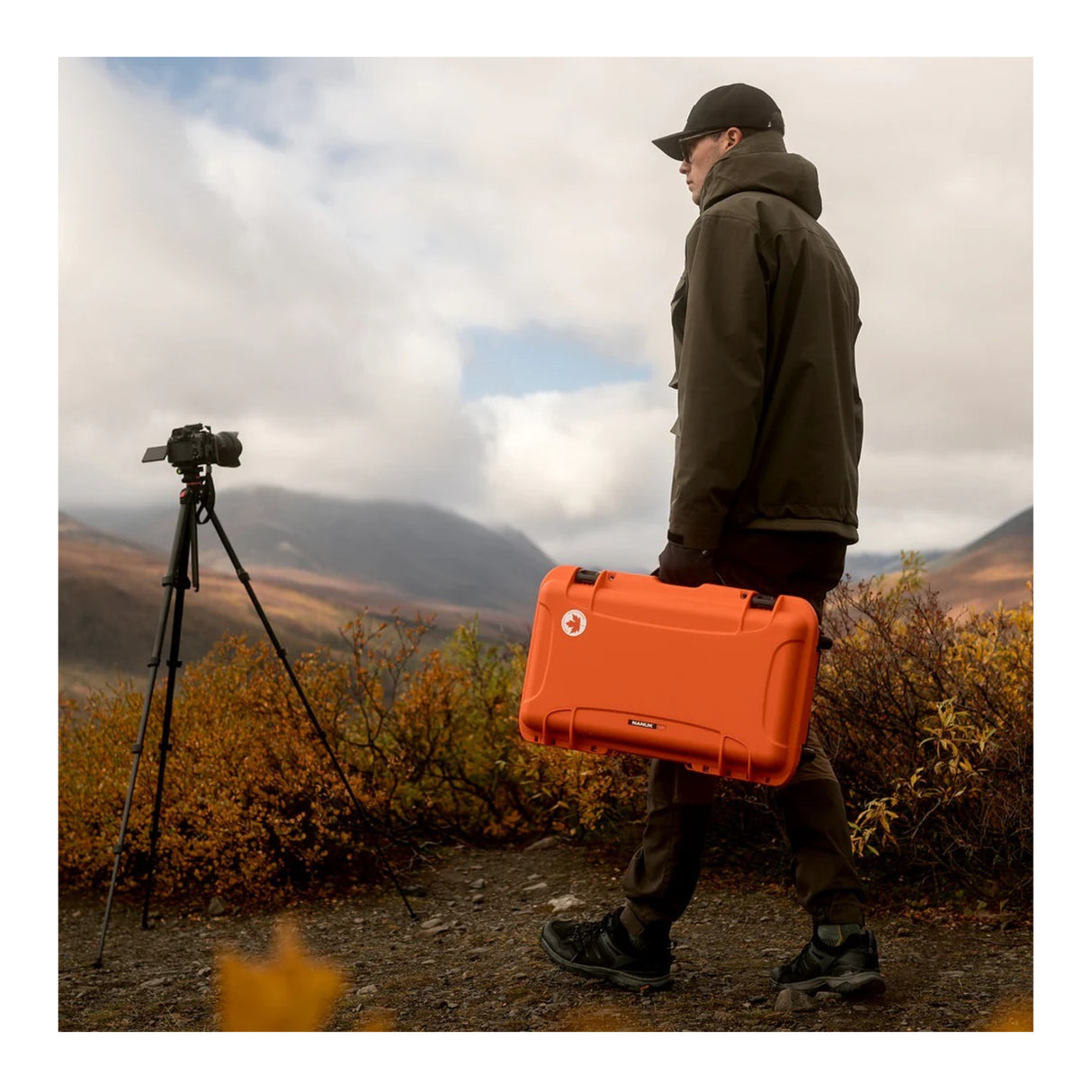 Nanuk 935 Waterproof Wheeled Hard Case with Padded Dividers (Orange)