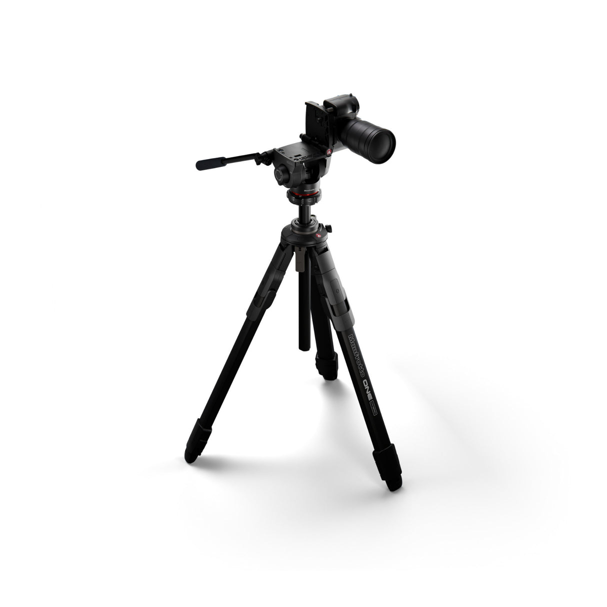 Manfrotto MKONEC-500X ONE CF with 500X Fluid Head - 60mm Flat Base