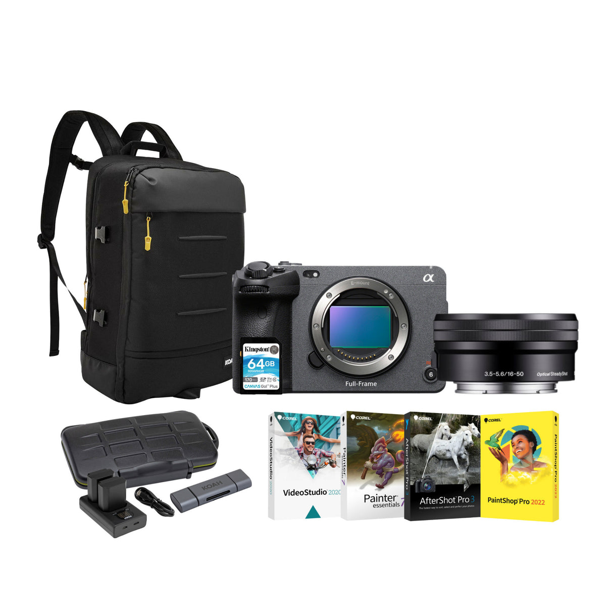 Sony FX30 Digital Cinema Camera with 16-50mm f/3.5-5.6 OSS Lens Bundle