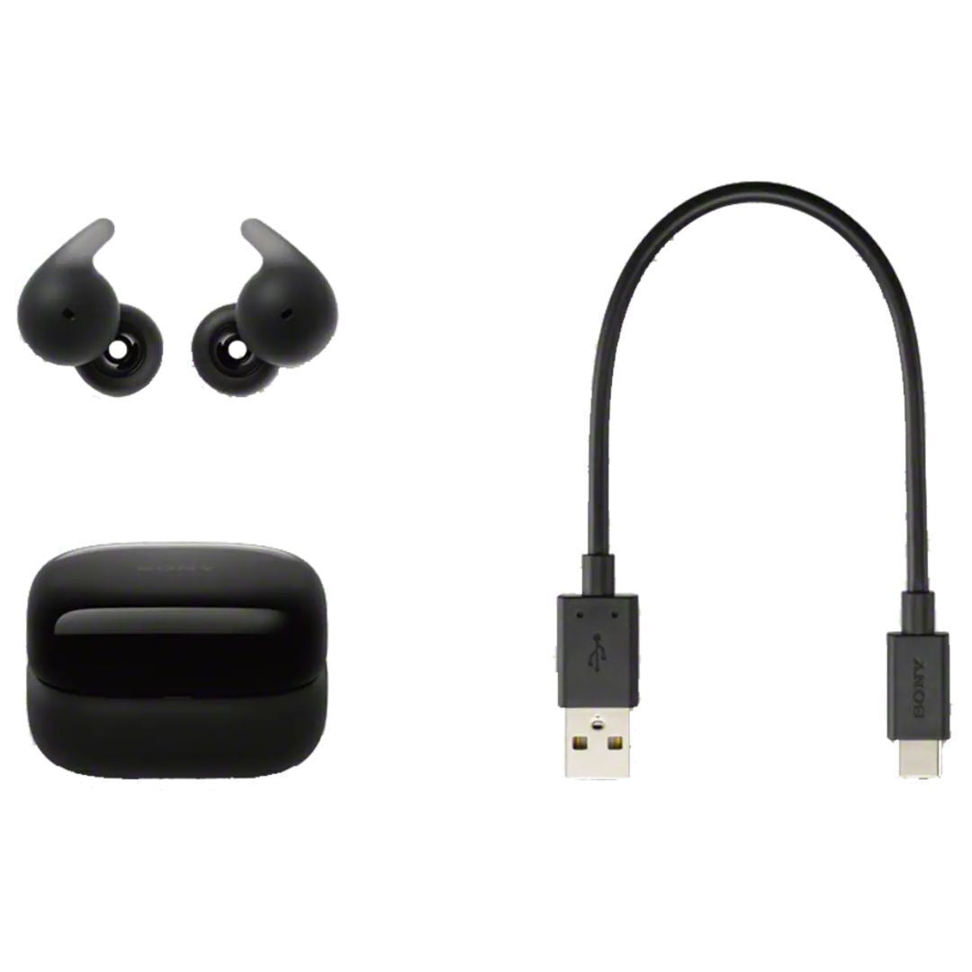 Sony LinkBuds Open True Wireless Earbud Headphones (Black) and Knox Gear Earbud Case Bundle