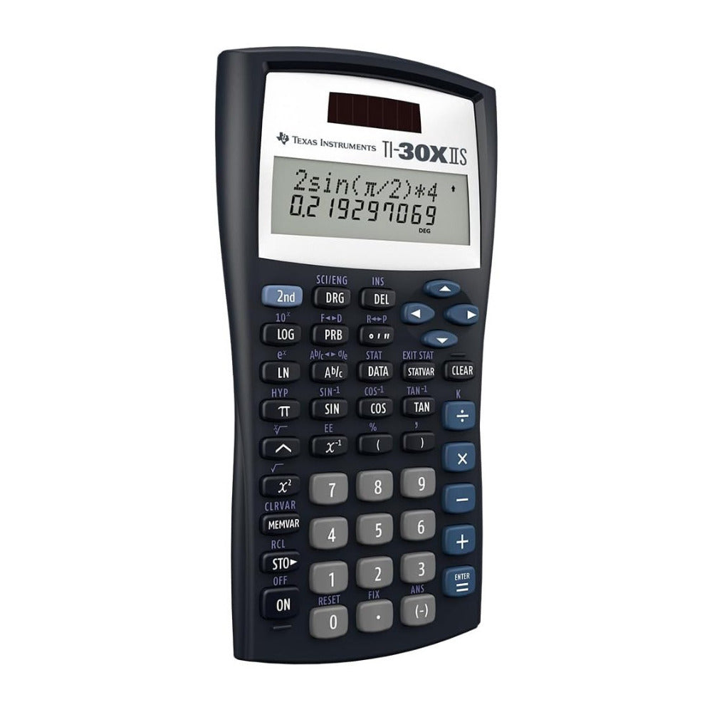 Texas Instruments TI-30XIIS Scientific Calculator (Black / Blue Accents)