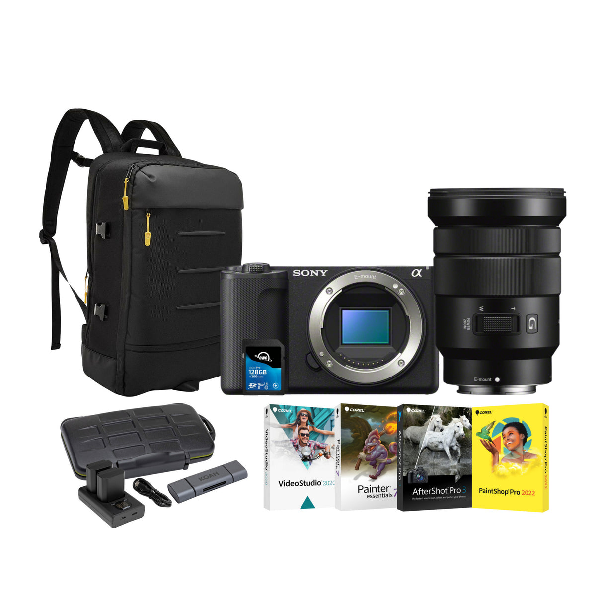 Sony ZV-E10 II Mirrorless Camera (Black) with 18-105mm f/4 G OSS Lens Bundle