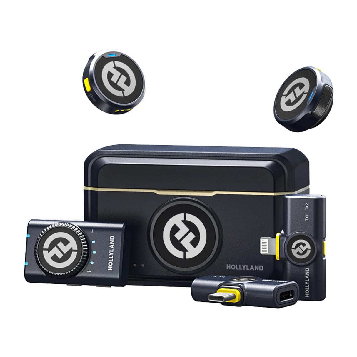 Hollyland LARK M2 DUO Combo 2-Person Wireless Microphone System Vlogger's Bundle