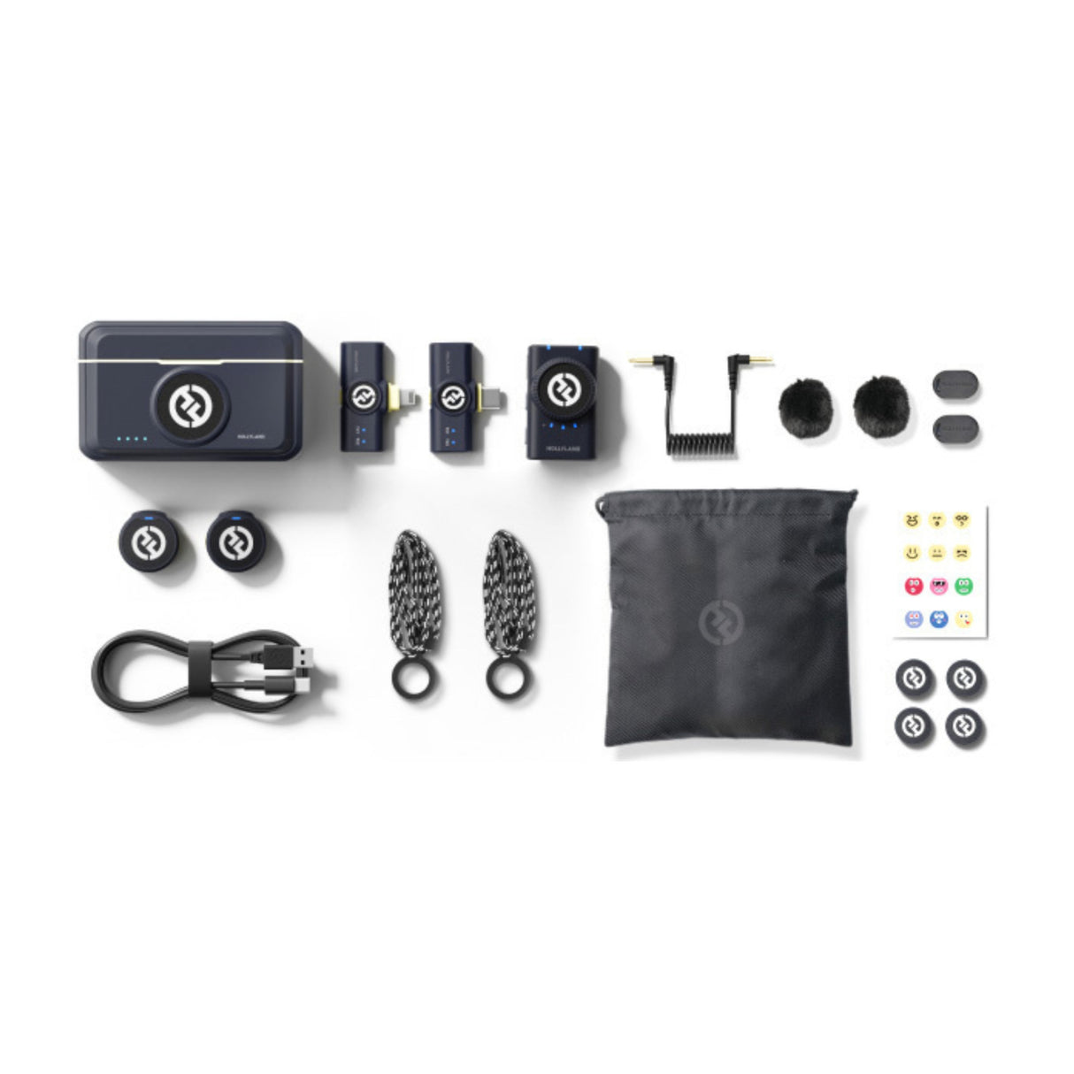 Hollyland LARK M2 DUO Combo 2-Person Wireless Microphone System Vlogger's Bundle