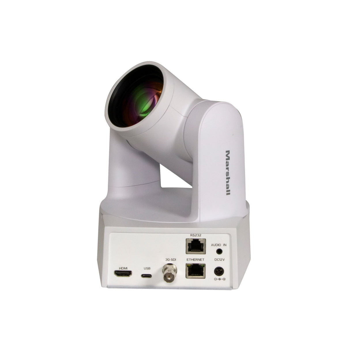 Marshall Electronics CV612-TBI Compact PTZ Camera with AI Auto-Framing (White)