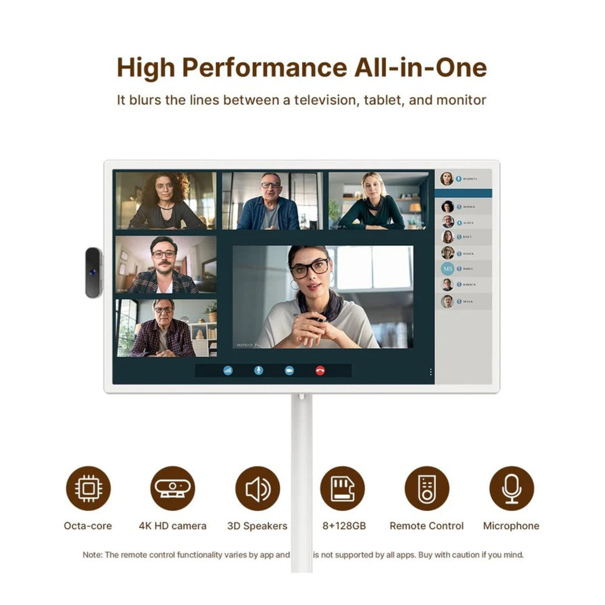 Cozyla 32in Full HD Tablet TV with Full Swivel Rotation and Google Store (White)