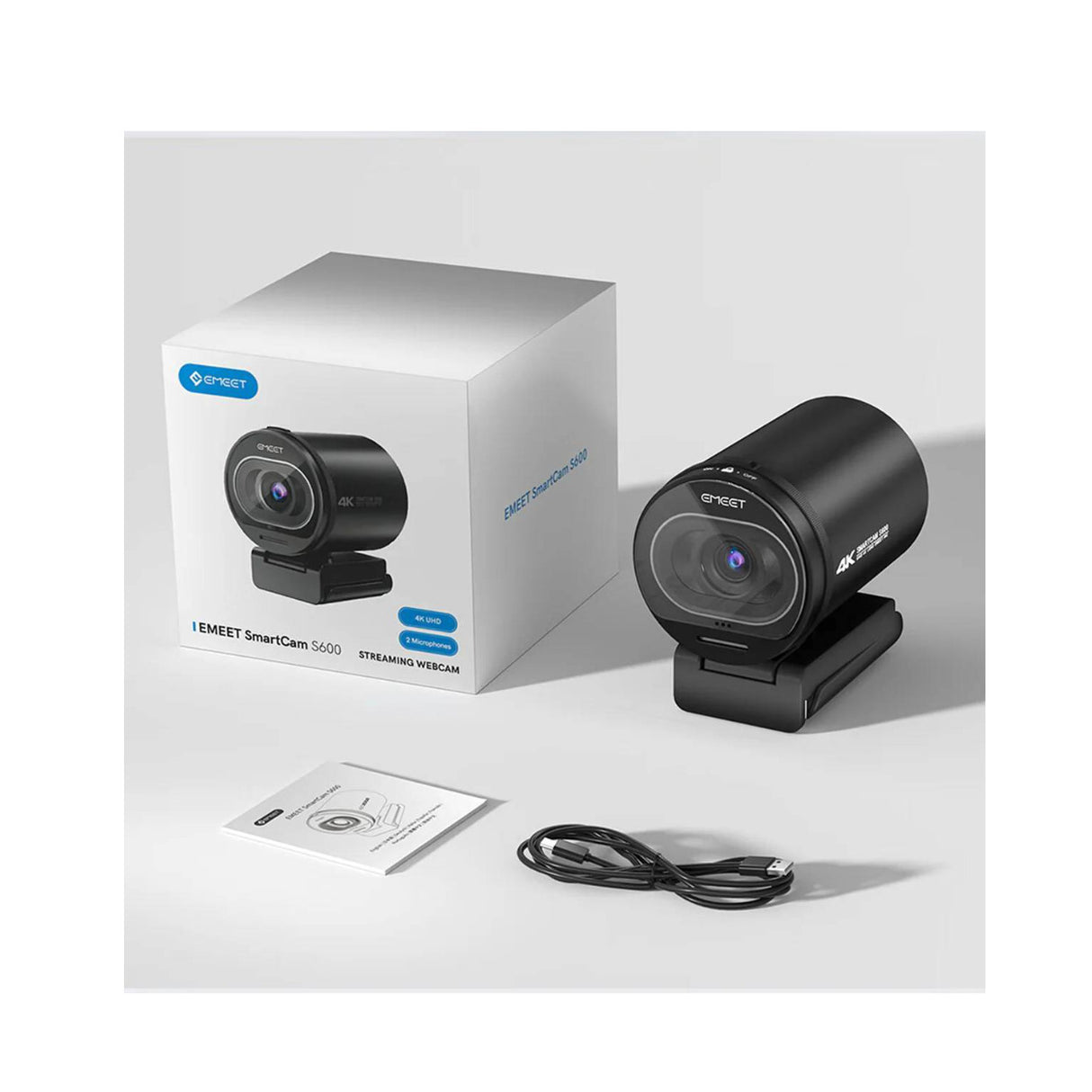 EMEET SmartCam S600 4K Streaming Webcam (Black)