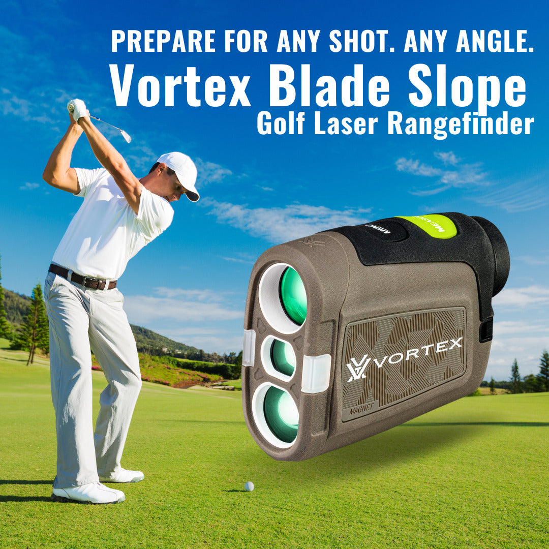 Vortex Blade Slope Golf Laser Rangefinder, Banshee UV Polarized Sunglasses & Cap