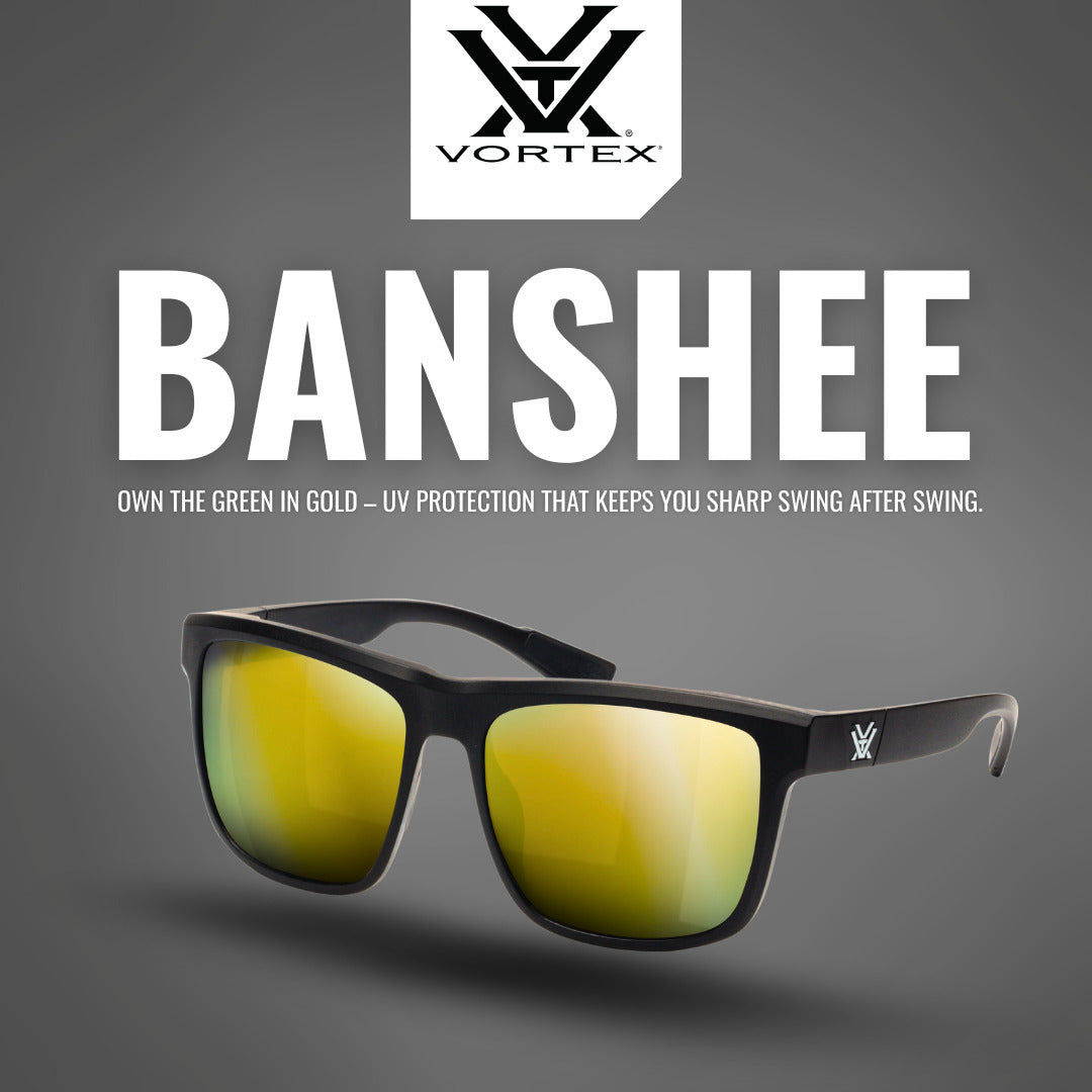 Vortex Blade Slope Golf Laser Rangefinder, Banshee UV Polarized Sunglasses & Cap