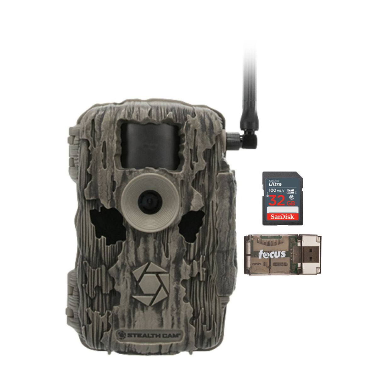 Stealth Cam Fusion MAX 2.0 36MP Cellular Trail Cam with 32GB Card and Reader
