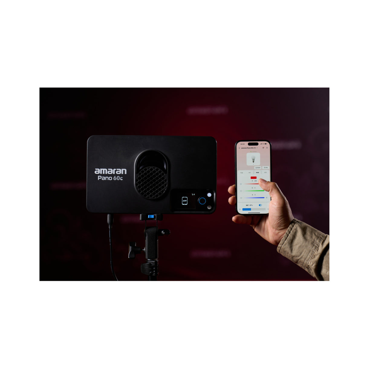 amaran Pano 60c Creator Kit with Barn Doors and 6.5ft Light Stand (3 Items)