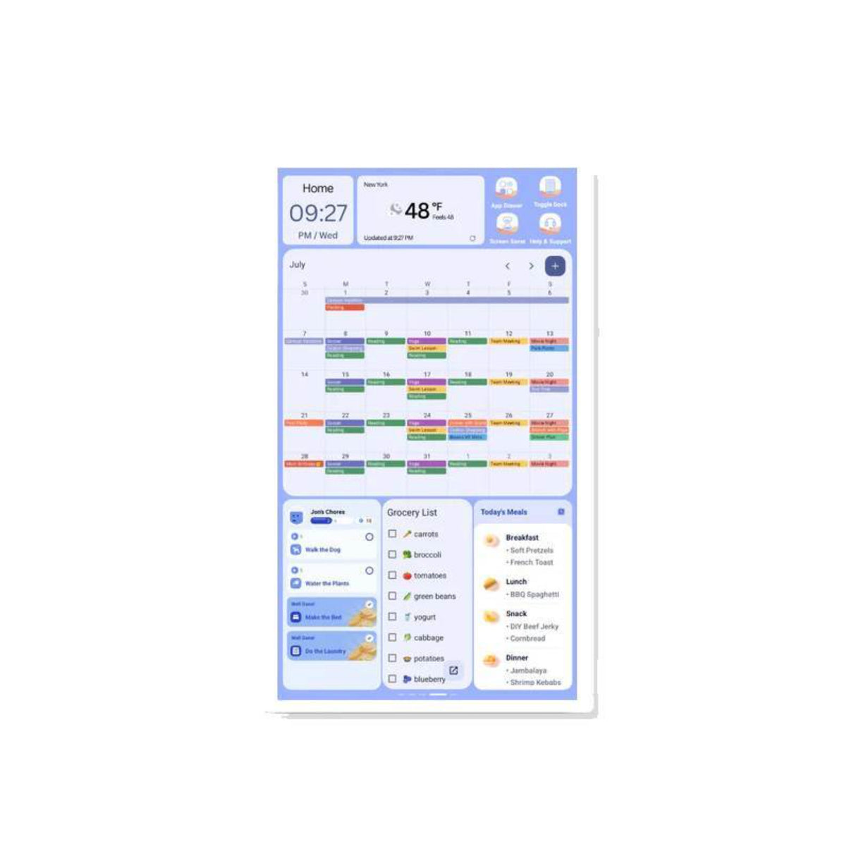 Cozyla Calendar Plus Gen2 32-Inch UHD4K Family Calendar (White)