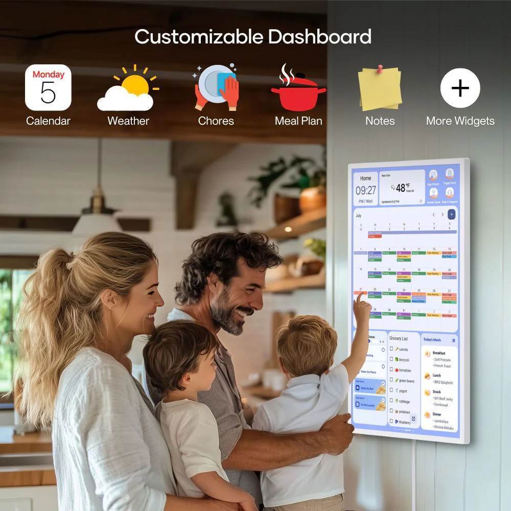 Cozyla Calendar Plus Gen2 32-Inch UHD4K Family Calendar (White)