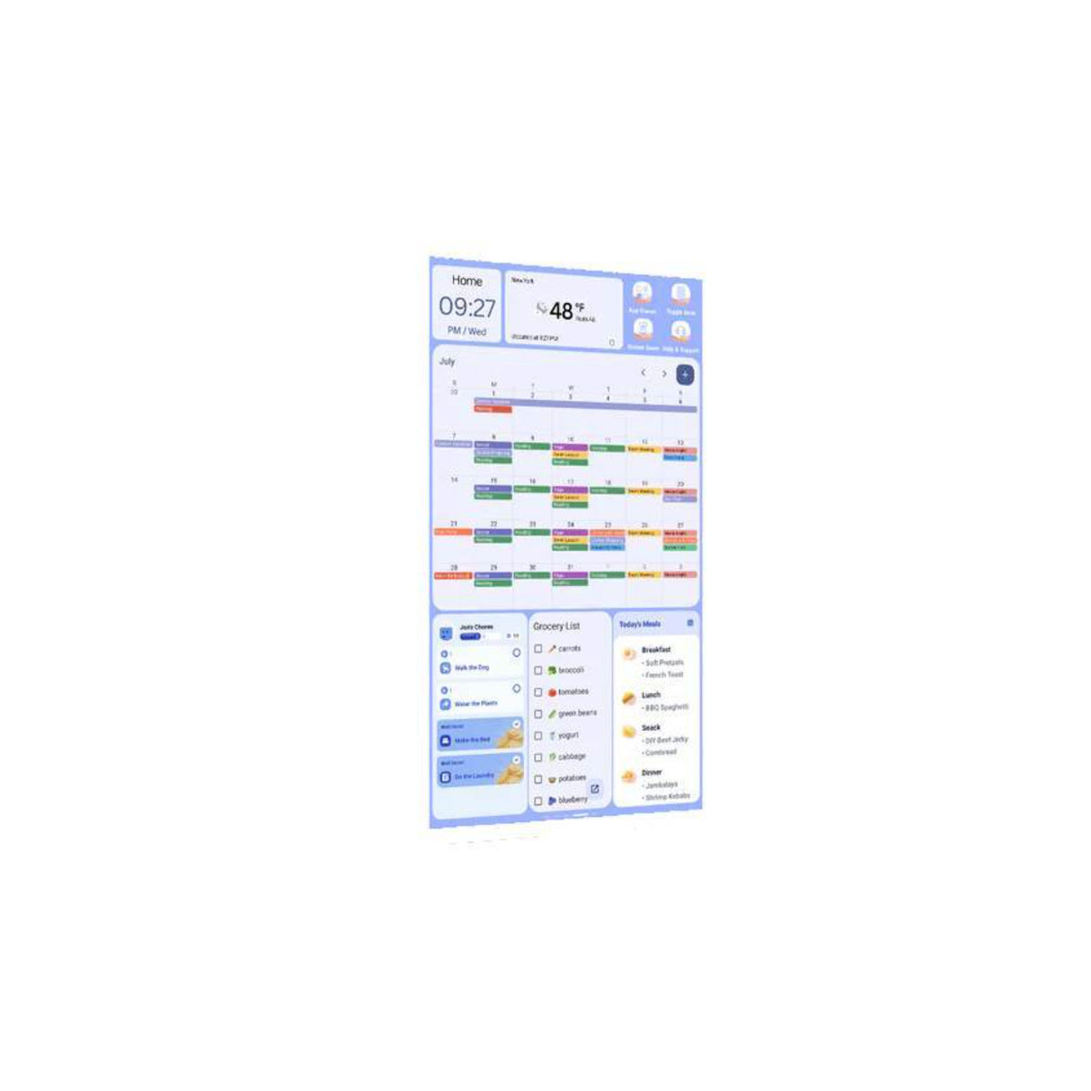 Cozyla Calendar Plus Gen2 32-Inch UHD4K Family Calendar (White)