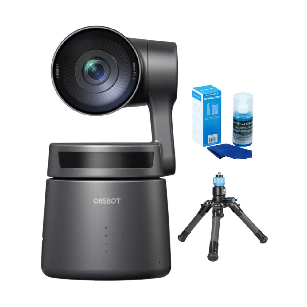 OBSBOT Tail Air AI-Powered PTZ Streaming Camera Bundle (3 Items)