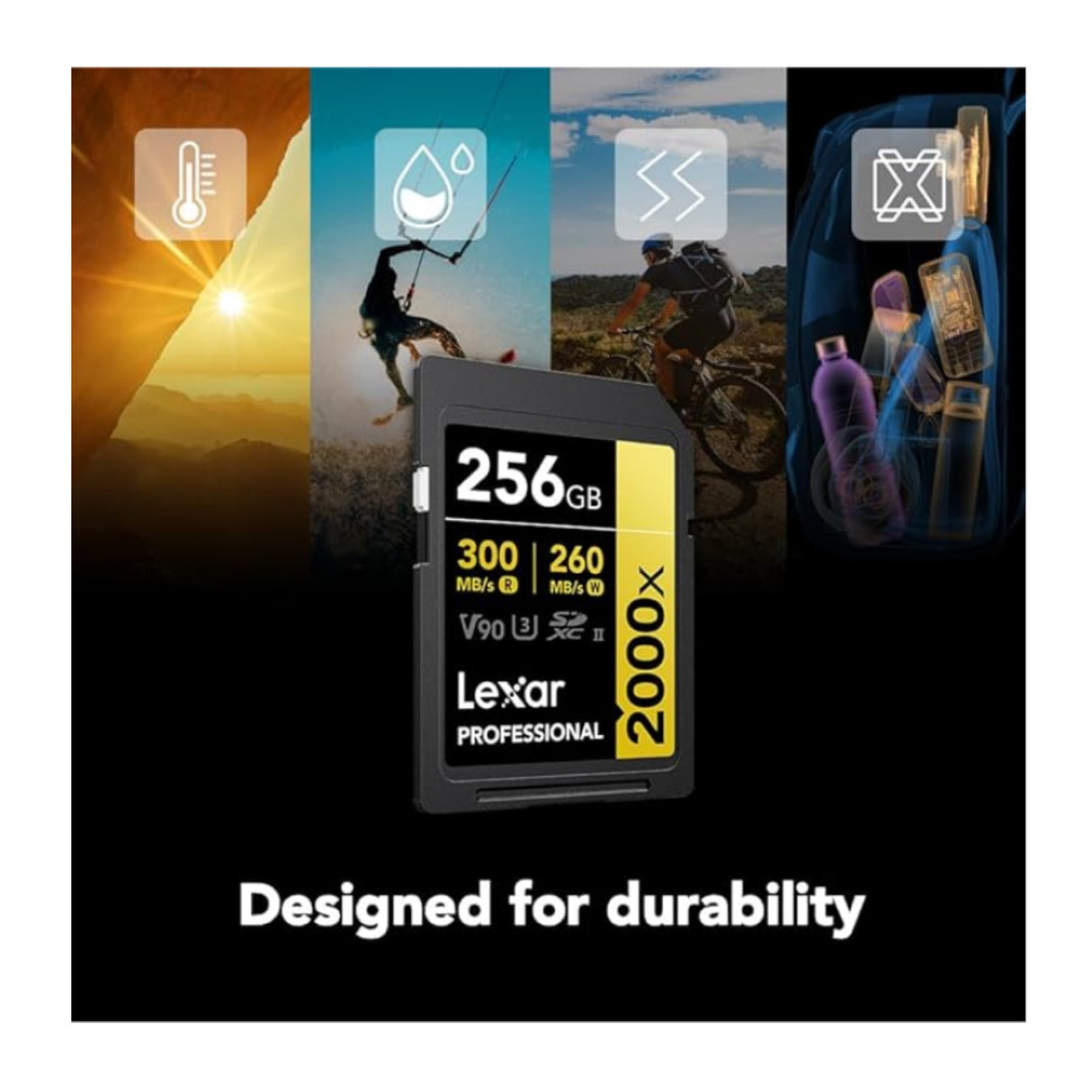 Lexar Professional 256GB 2000x UHS-II SDXC Memory Card
