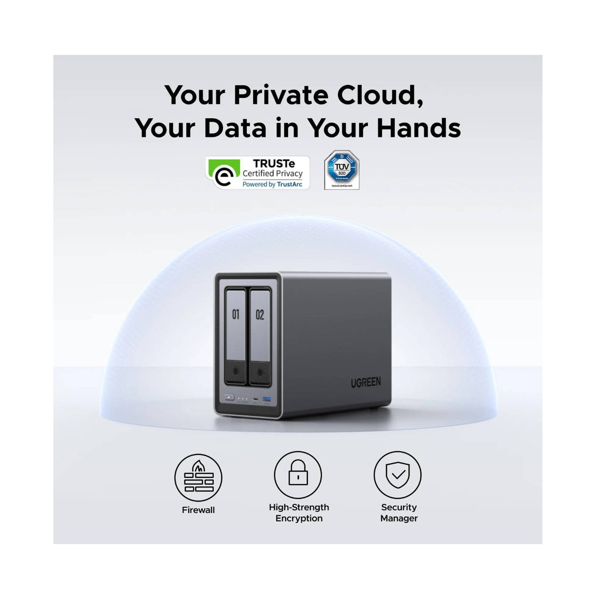 UGreen NASync DXP2800 2-Bay NAS Enclosure