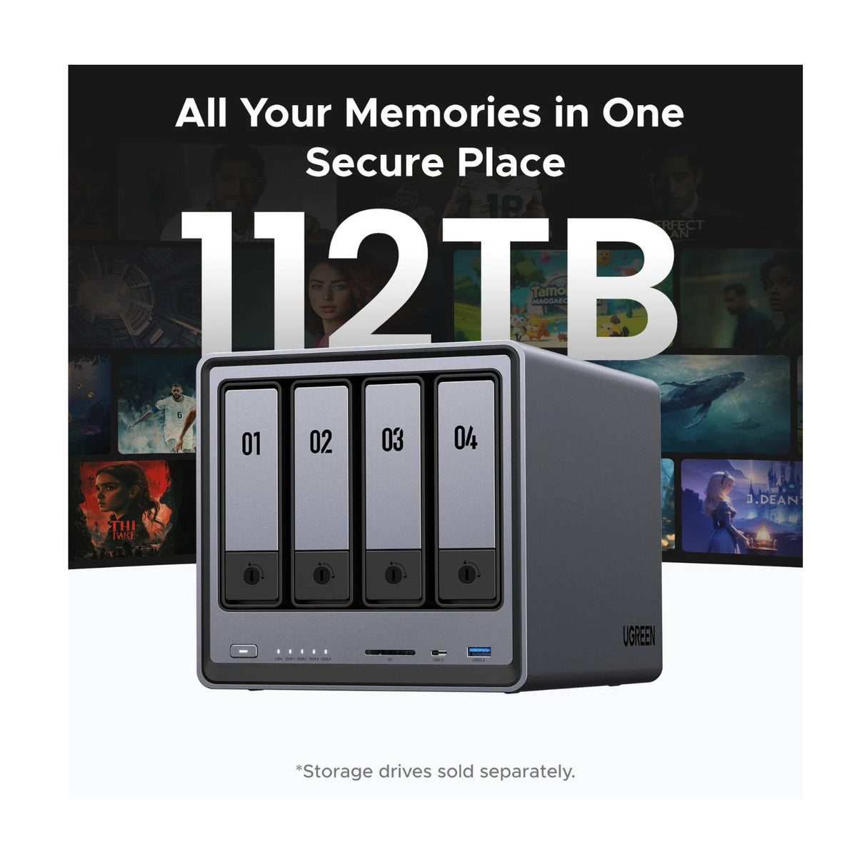 UGreen NASync DXP4800 4-Bay NAS Enclosure