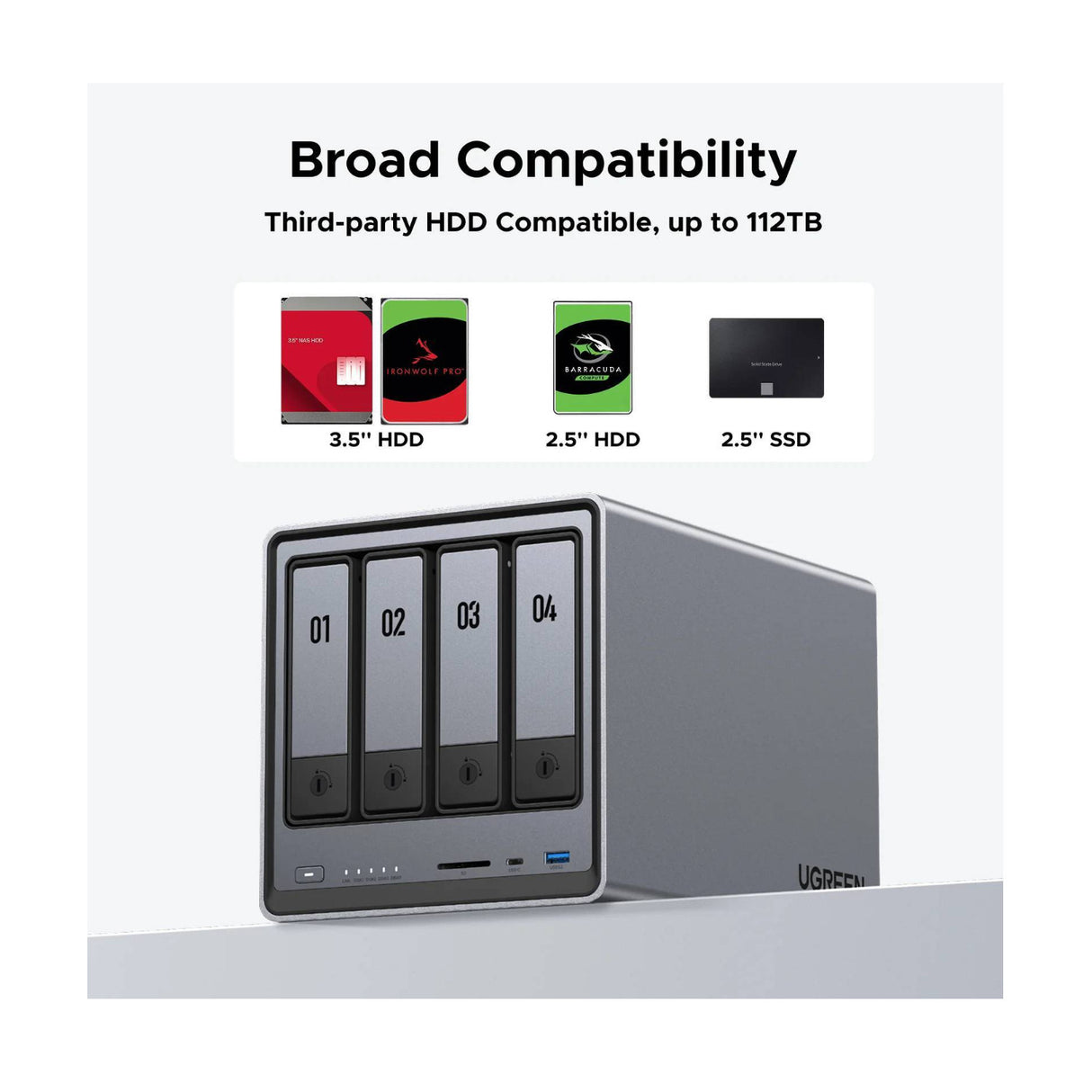 UGreen NASync DXP4800 4-Bay NAS Enclosure