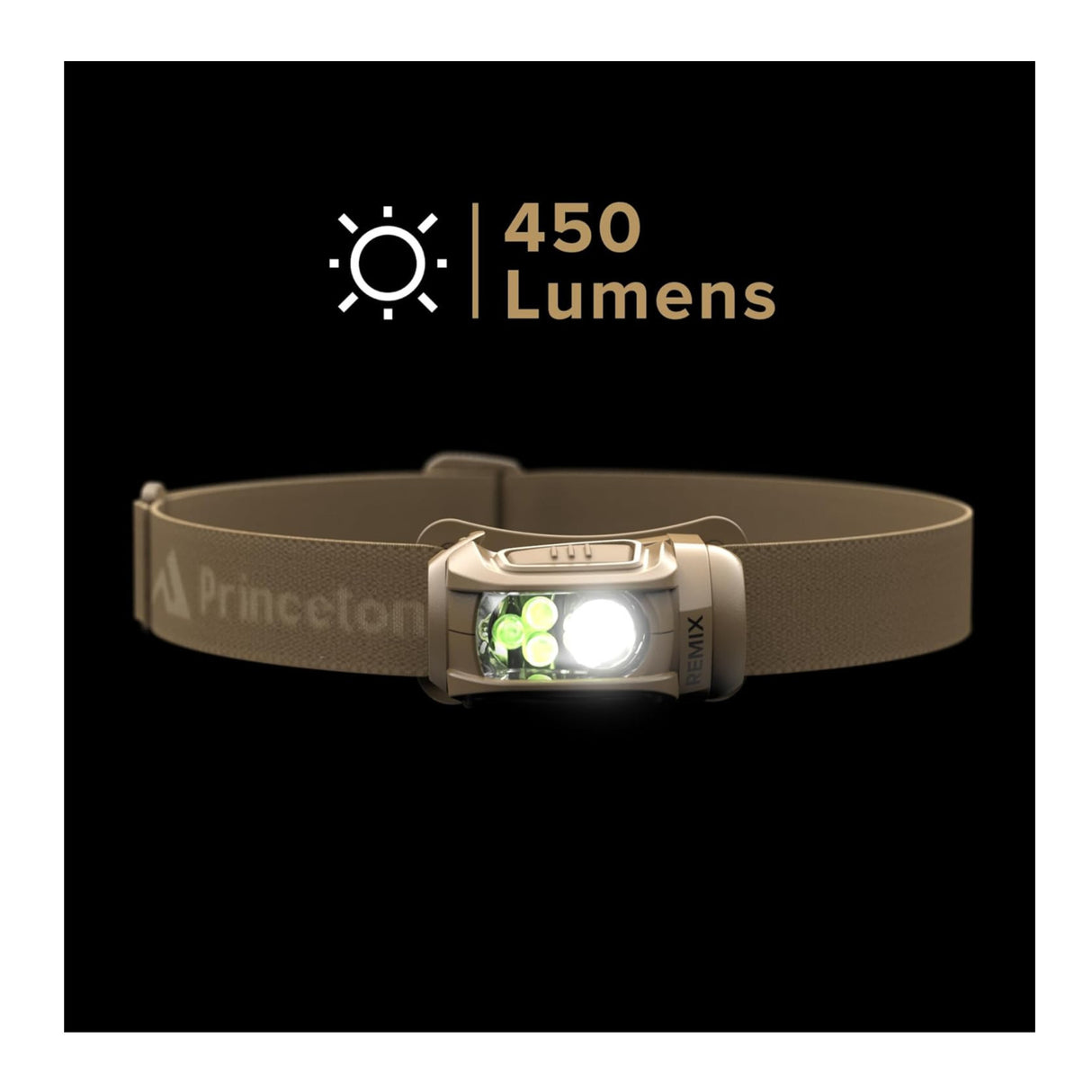 Princeton Tec Remix LED Headlamp with White Spot and Red Flood Beam (Tan)