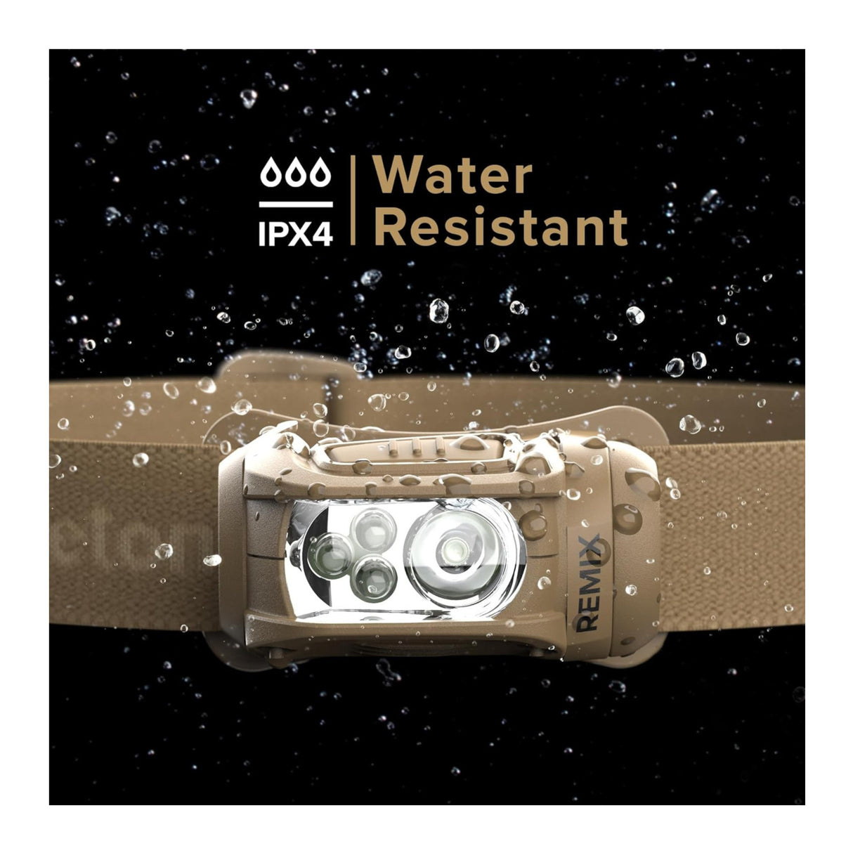 Princeton Tec Remix LED Headlamp with White Spot and Red Flood Beam (Tan)