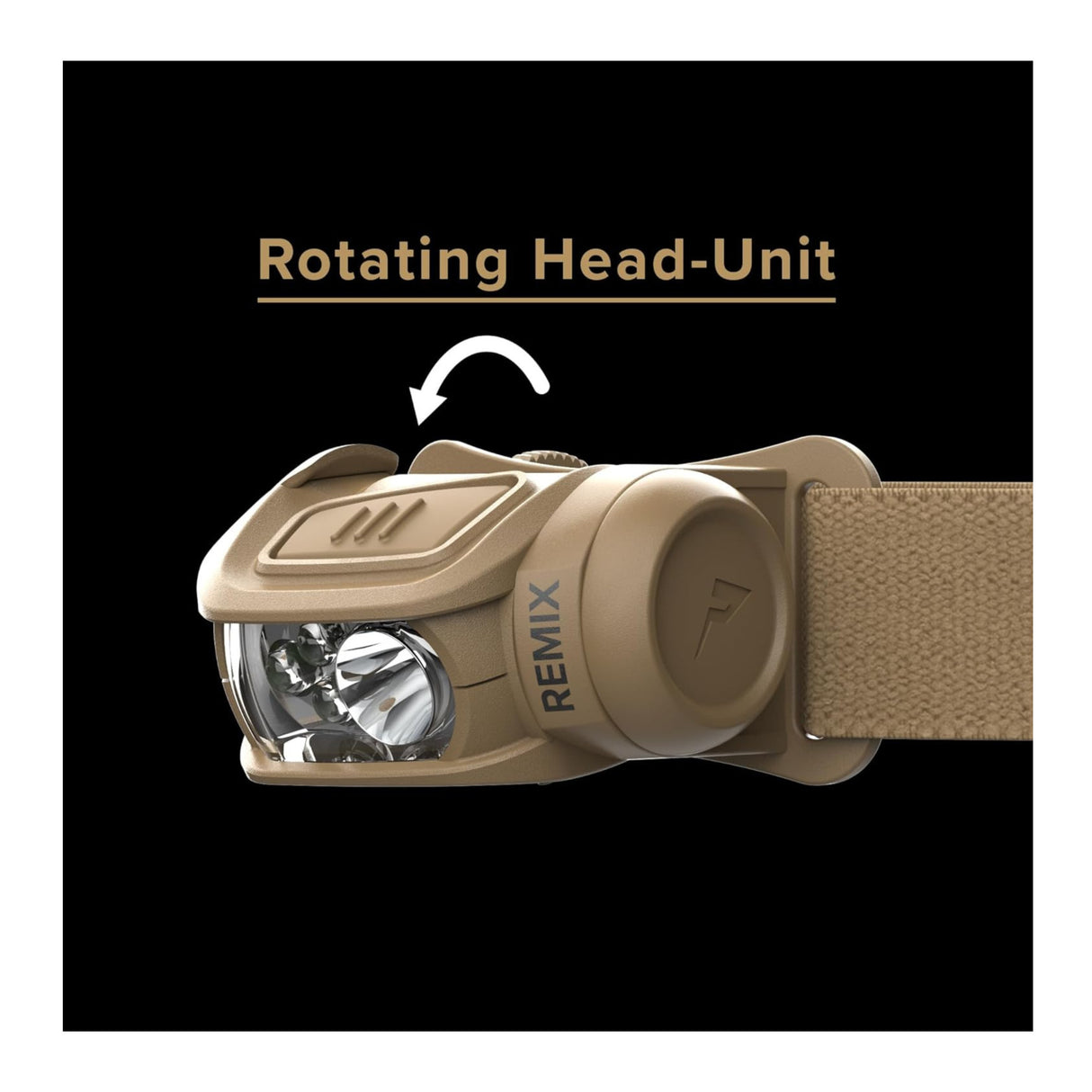 Princeton Tec Remix LED Headlamp with White Spot and Red Flood Beam (Tan)