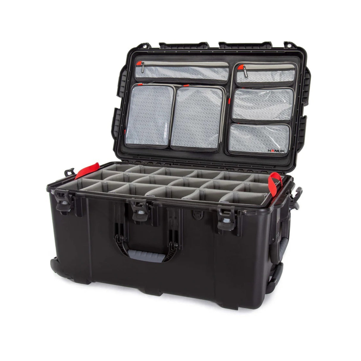Nanuk 965 Waterproof Hard Case with Lid Organizer, Padded Divider (Black)